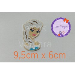 Pache Frozen Elsa bordado 9,5cm x 6cm